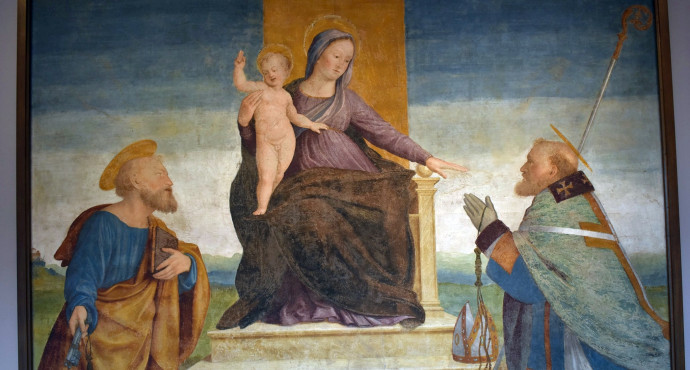 Madonna con Bambino fra San Pietro e Sant'Ambrogio