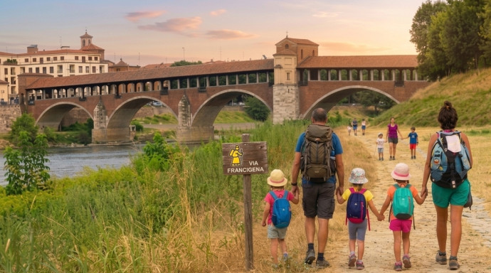 Famiglie in cammino sulla Via Francigena