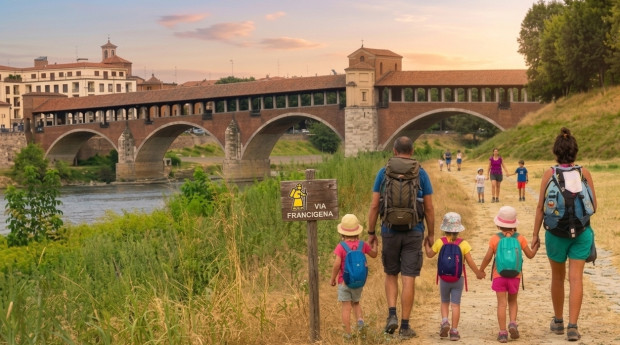 Famiglie in cammino sulla Via Francigena