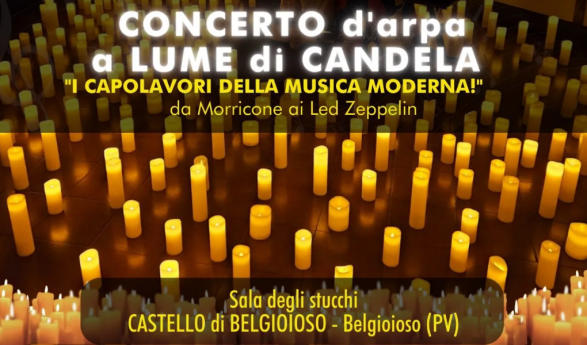 Concerto d'arpa a lume di candela al castello di Belgioioso