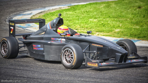 Racing course with Formula BMW on an Italian racing track.