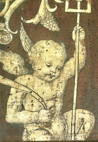 Il coro ligneo proveniente dalla chiesa di San Marino