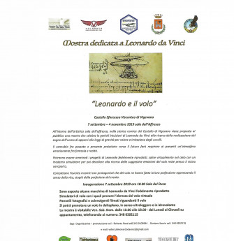 LEONARDO e il volo al castello di Vigevano LEONARDO e il volo al castello di Vigevano