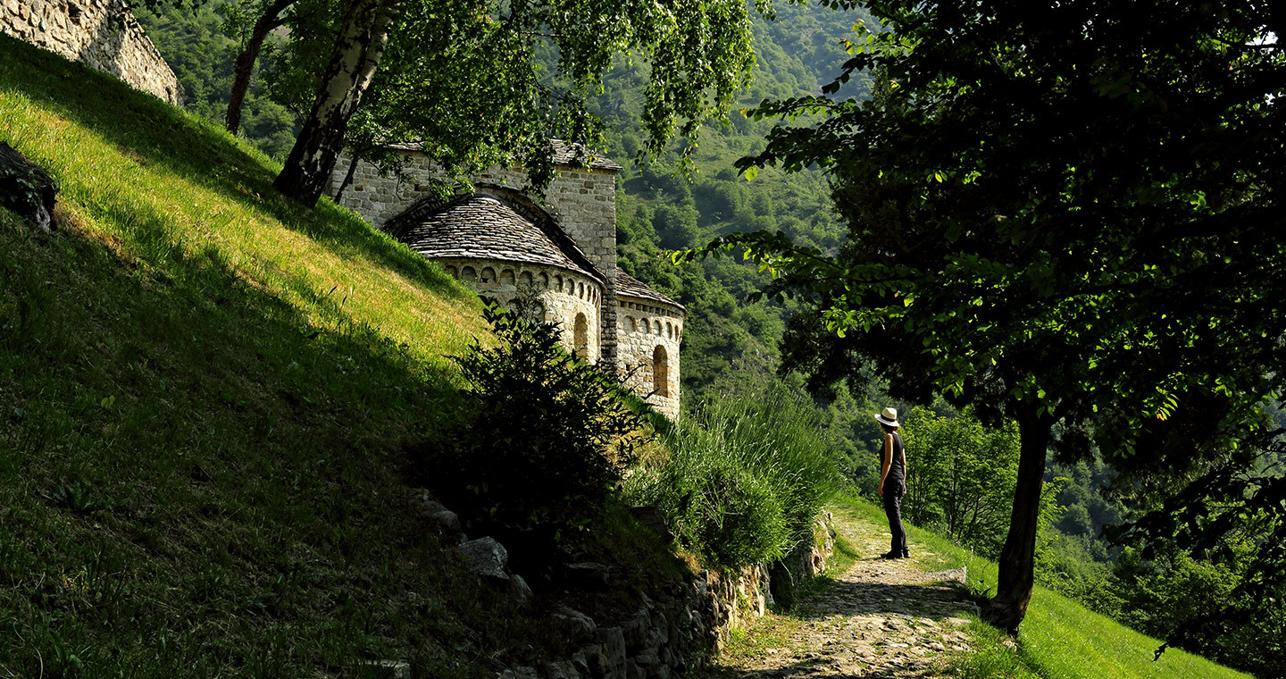 Tratto di mulattiera del Cammino di Sant’Agostino.