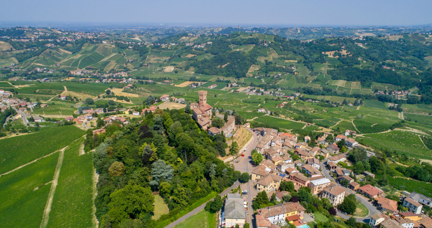 Veduta di Cigognola (PV), nell'Oltrepò pavese